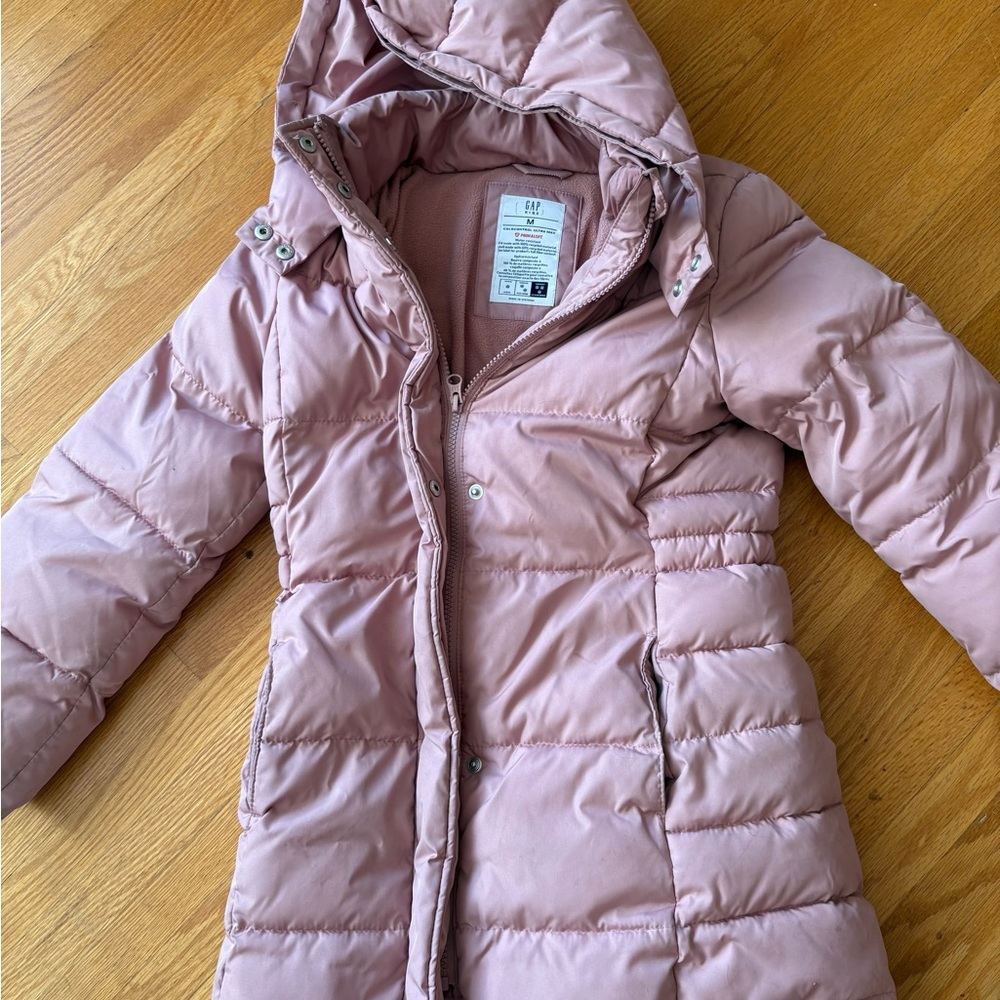 Gap kids  Pink Quilted Hooded puffer coat